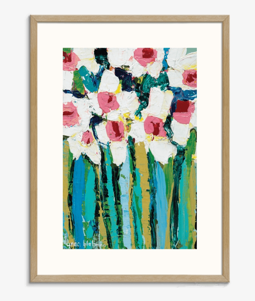 Anna Blatman Field Daisies - Artist Lane Field Daisies By Anna Blatman Framed Painting, transparent png download