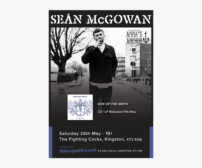 Sean Mcgowan / Anna's Anchor - Wegottickets, transparent png download