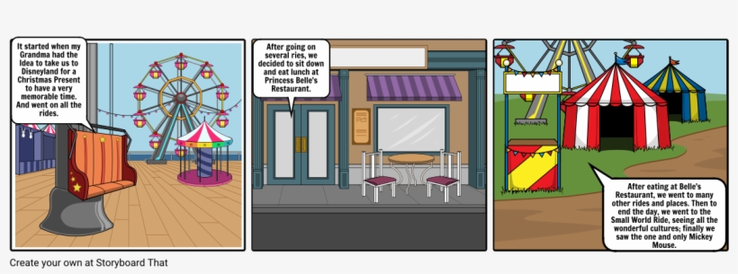 First Visit To Disneyland - Cartoon, transparent png download