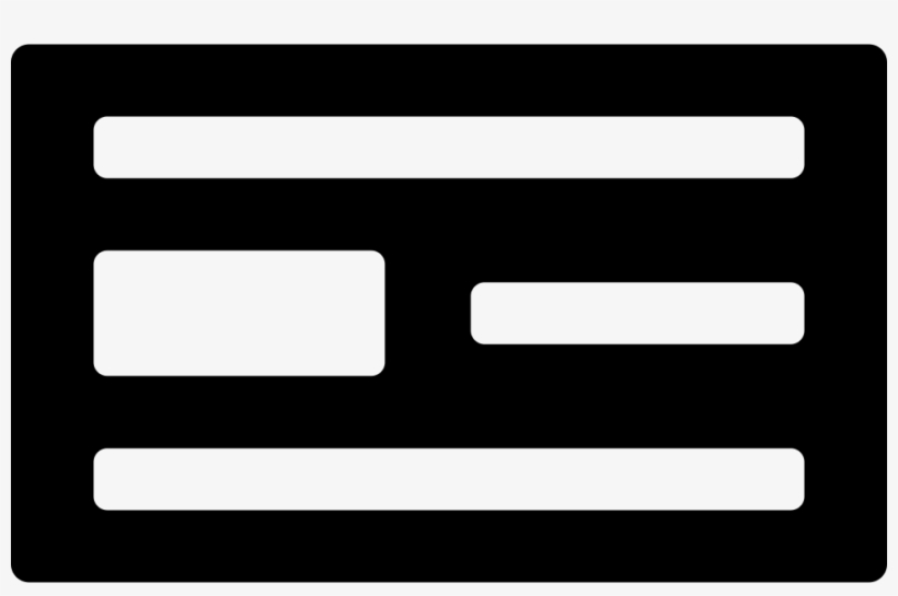 Horizontal Rectangle With Lines - Black-and-white, transparent png download