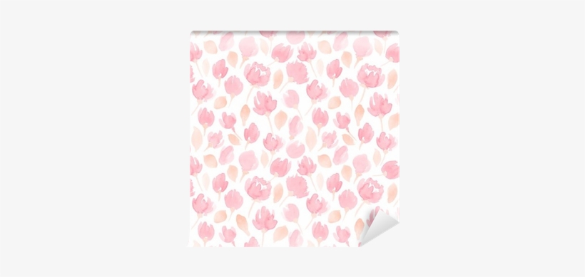Cute Watercolor Flowers Seamless Vector Pattern - Design, transparent png download