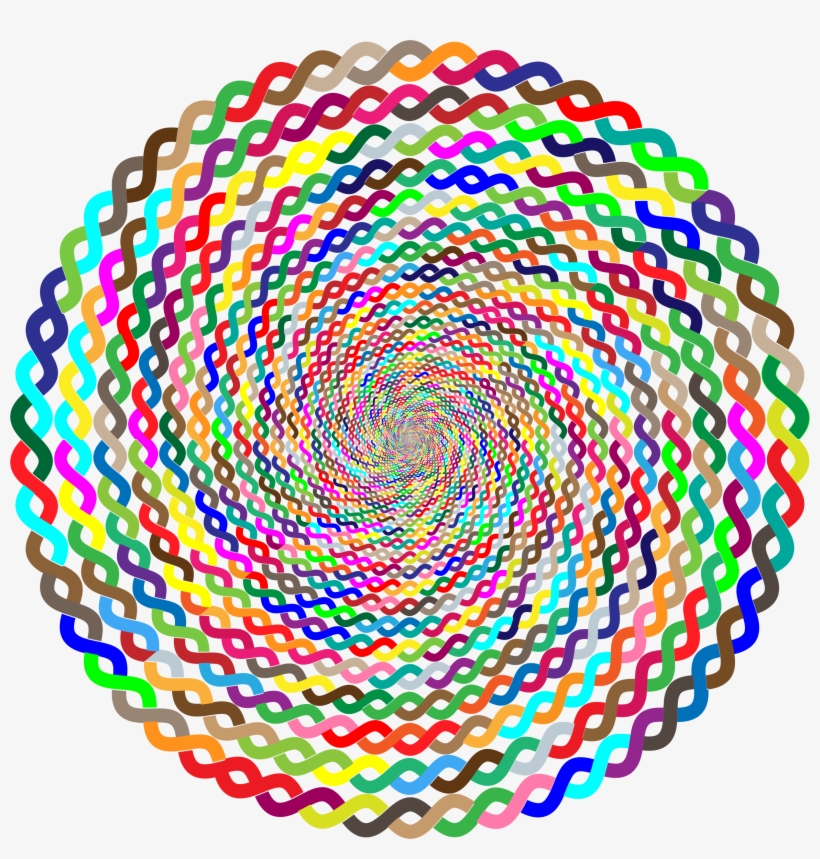 Prismatic Intertwined Vortex No - Circle, transparent png download