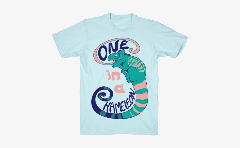 One In A Chameleon Mens T-shirt - Chameleon T Shirt, transparent png download