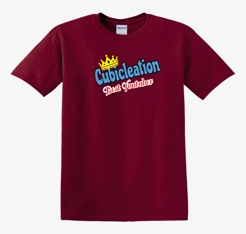 Back - Maroon Plain Shirt Gildan, transparent png download