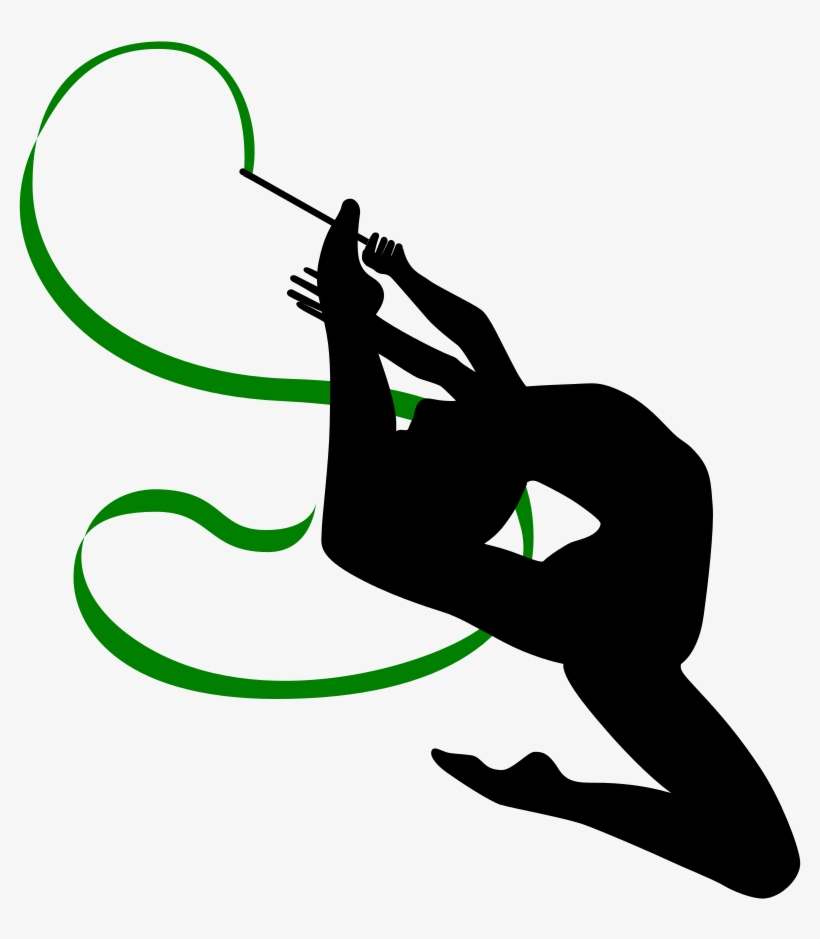 Rhythmic Gymnastics With Ribbon Medium Image Png - Rhythmic Gymnastics Ribbon Png, transparent png download