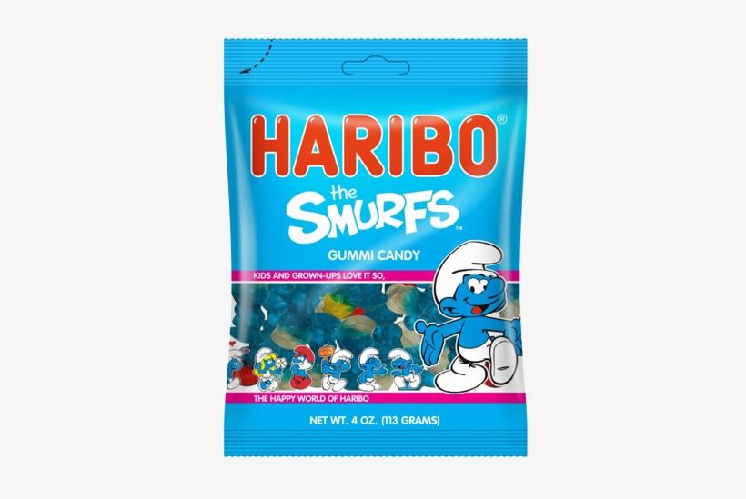 Haribo Smurfs Gummi Candy - Smurfs Candy, transparent png download