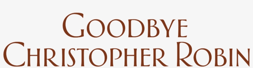 Home - Goodbye Christopher Robin Logo Png, transparent png download