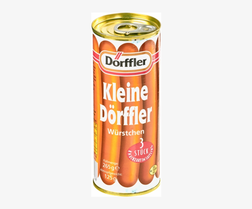 Dörffler Kleine Dörffler Würstchen - Dörffler Kleine Dörffler Würstchen (126 G), transparent png download