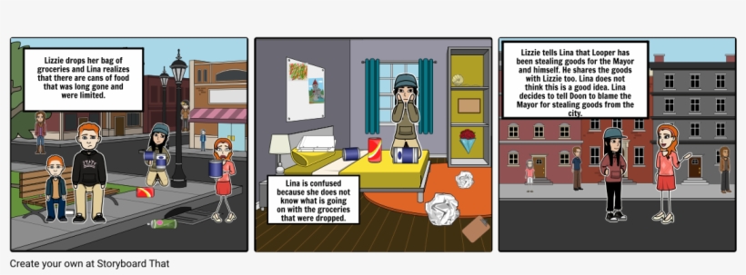 lizzie Drops Her Bag Of Groceries And Lina Realize - Cartoon, transparent png download