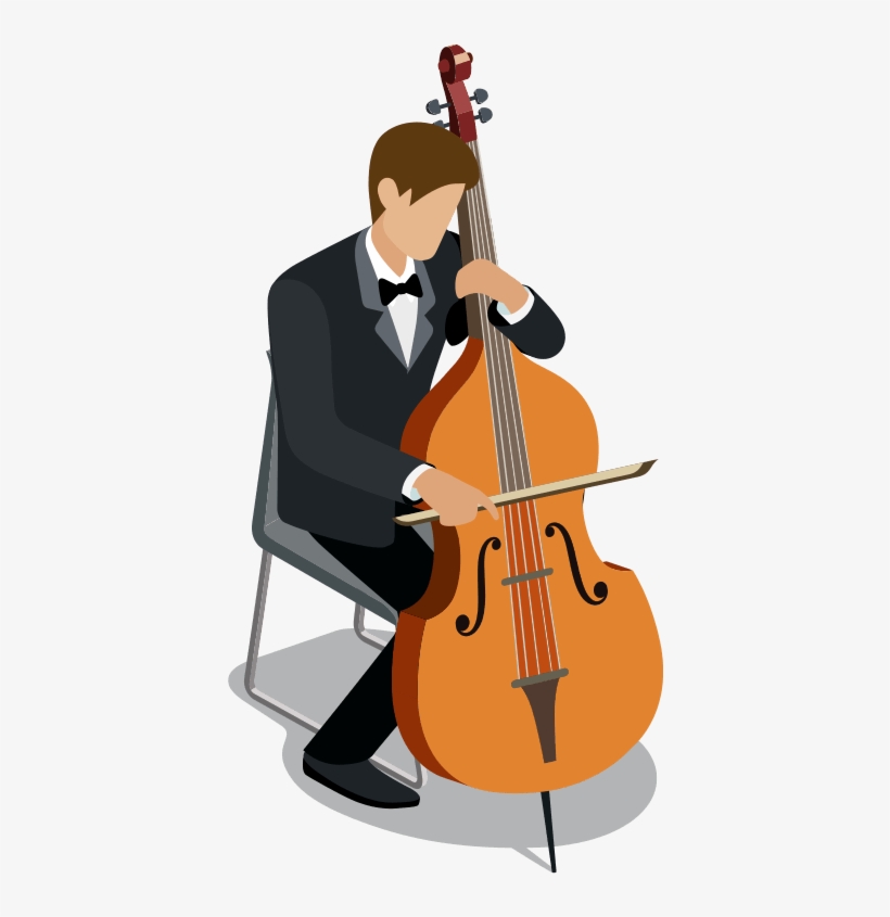 Cellist, transparent png download