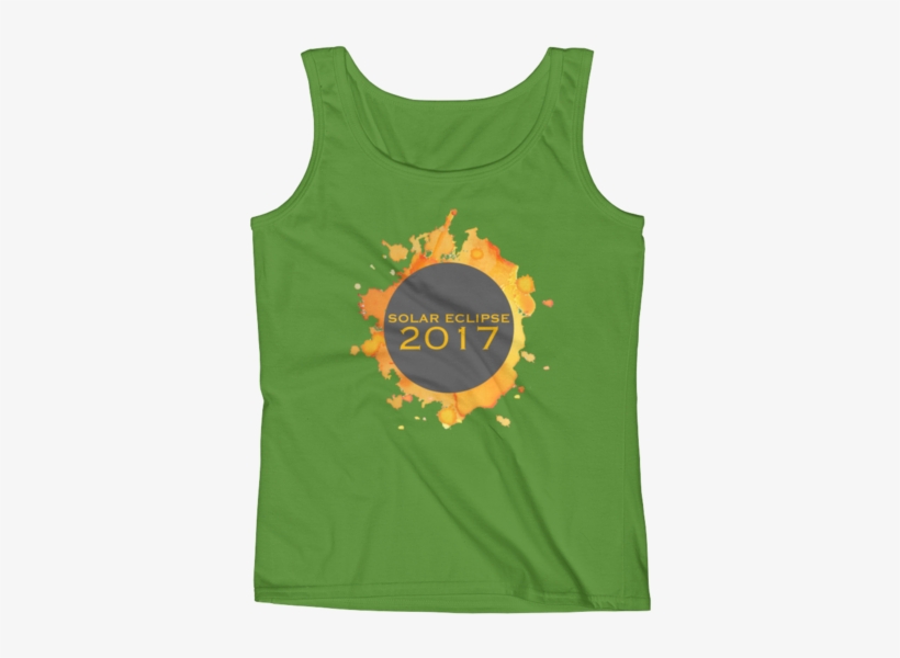 2017 Solar Eclipse Watercolor Burst - T-shirt, transparent png download