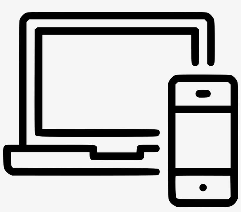 Macbook Iphone Laptop Phone Devices Computer Comments - Macbook And Iphone Icon Png, transparent png download