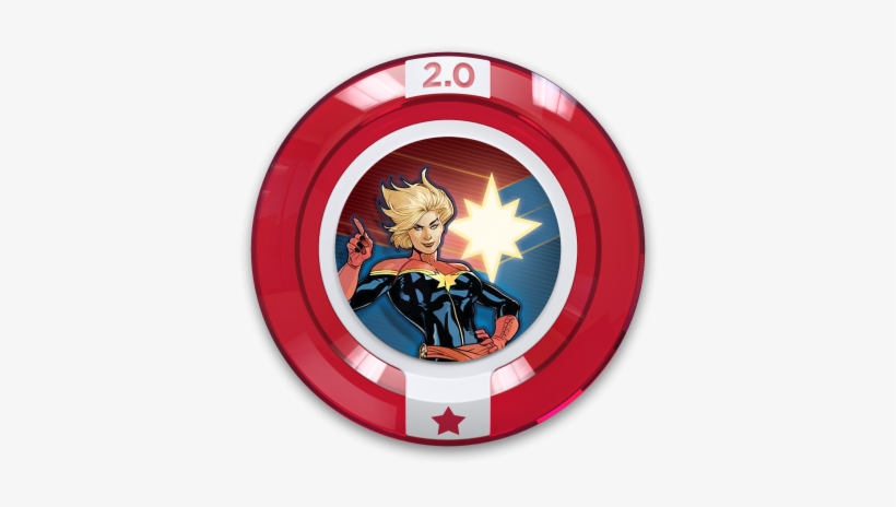 Captain Marvel - Disney Infinity 2.0 Captain Marvel Disc, transparent png download