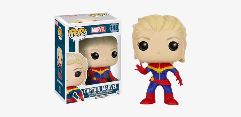 Marvel Funko Pop Captain Marvel - Captain Marvel Funko Pop, transparent png download