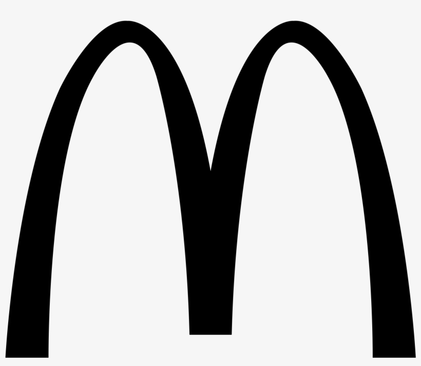 Mcdonald's Logo Png Transparent - Mcdonalds Logo Black And White, transparent png download