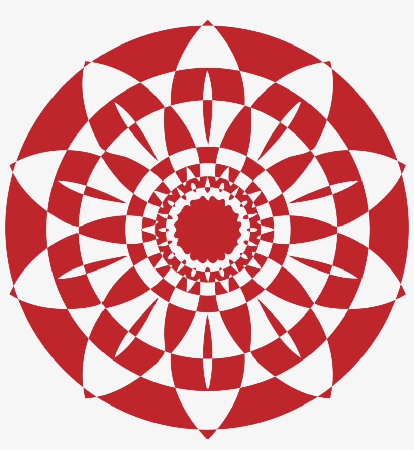 This Free Icons Png Design Of Abstract Flower Checkered, transparent png download