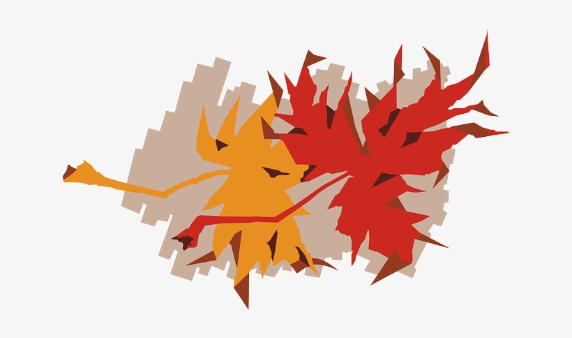 Maple, Autumn, Fall, Leaves, Abstract, Red, Yellow - Orange Red Yellow Abstract Png, transparent png download