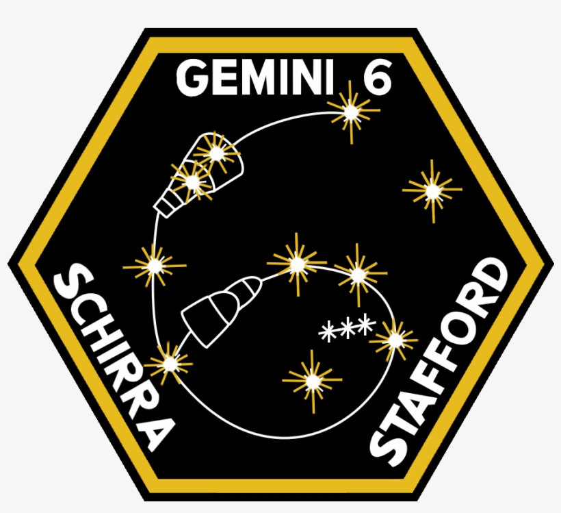 Gemini 6a Patch - Gemini 6-go Blue! Ornament (round), transparent png download