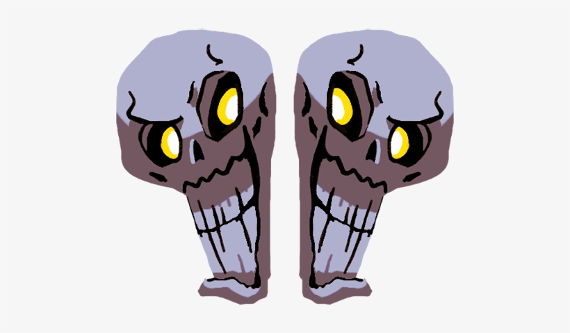 Skull Gemini - Cartoon, transparent png download