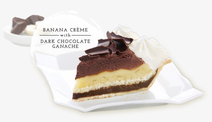 Banana Creme With Dark Chocolate Ganache - Cavendish Pie, transparent png download