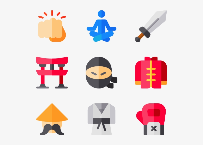 Martial Arts - Karate Icons, transparent png download