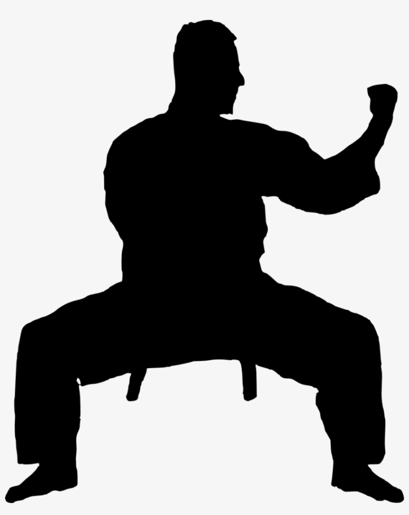 Free Png Karate Silhouette Png Images Transparent - Karate Silhouette Png, transparent png download