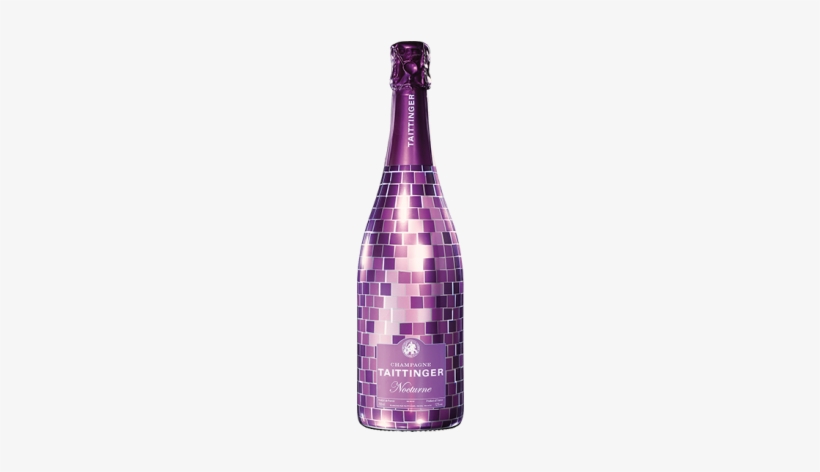 This Distinctively Sweet “sec” Champagne Is Pale Yellow - Taittinger Nocturne Sec Rose (75cl), transparent png download