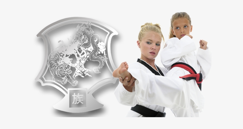 Instructor Teaching Girl How To Karate Kick - Edmonton, transparent png download