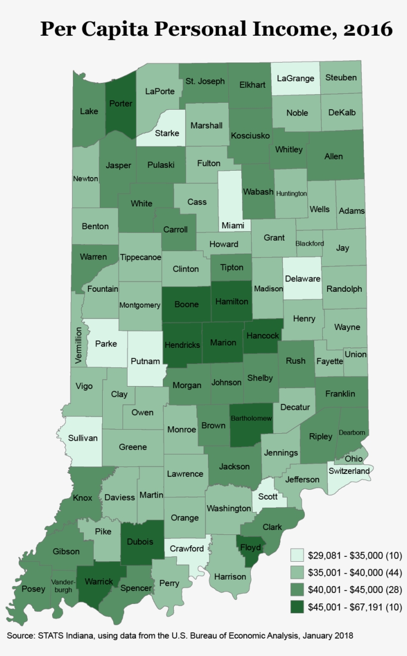 Thursday, December 22, 2016 - Demographics Map Of Indiana, transparent png download