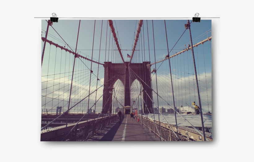 Brooklyn Bridge New York City - Inspired Posters Brooklyn Bridge New York City Poster, transparent png download