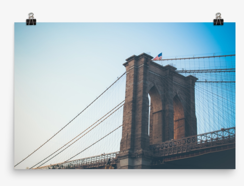 Brooklyn Bridge Poster - York New, transparent png download