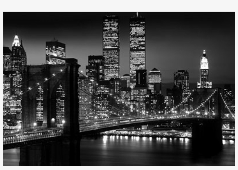 New York City Brooklyn Bridge - New York Skyline Frame, transparent png download