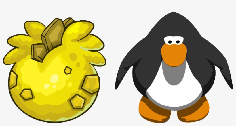 Yellow Stegosaurus Puffle Egg Ig - Club Penguin T Pose, transparent png download