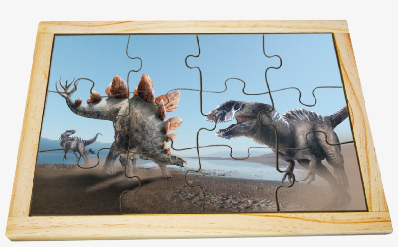 Stegosaurus And Allosaurus Puzzle - Allosaurus, transparent png download
