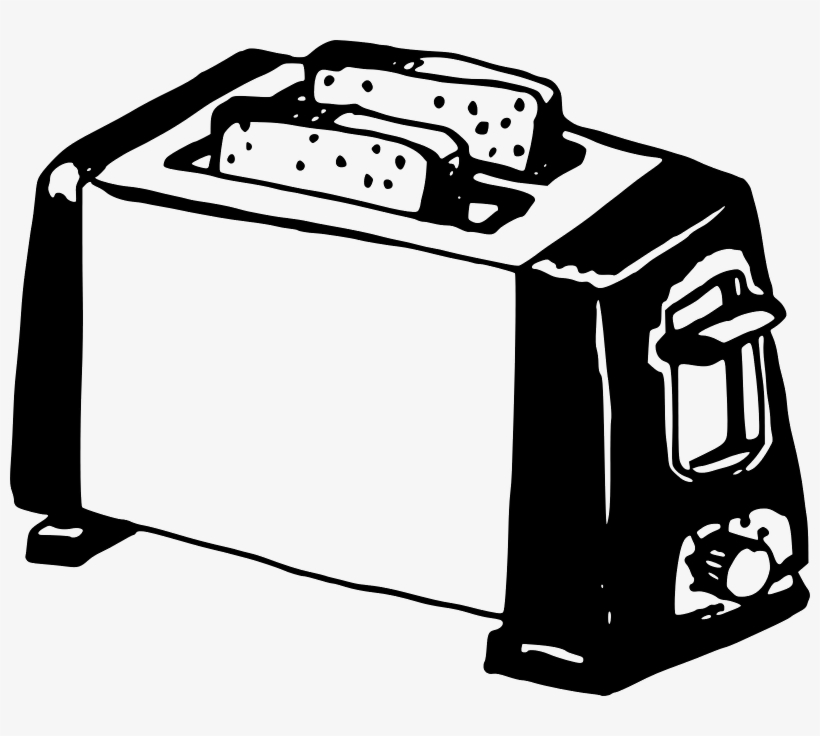 Toaster - Black And White Image Of Toaster, transparent png download