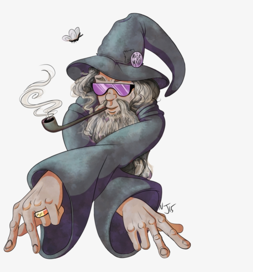 Gandalf Transparent Animated - Gandalf Funny Fan Art, transparent png download
