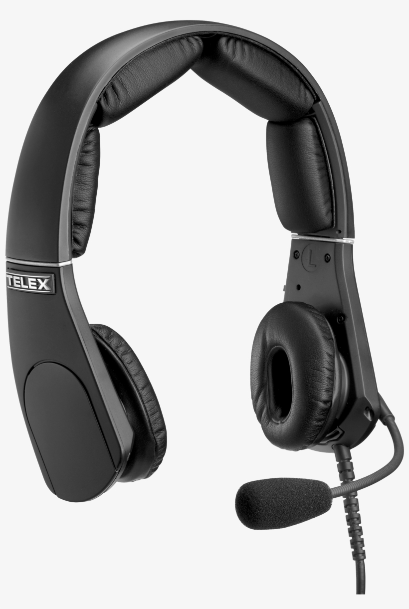 Ascendheadsets Telexdsan - Telex Mh-302 Dual-sided Headset With 4-pin Xlr Female, transparent png download