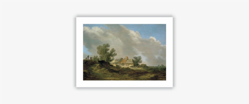 Dune Landscape With Cottage And Figures - Jan Van Goyen, transparent png download