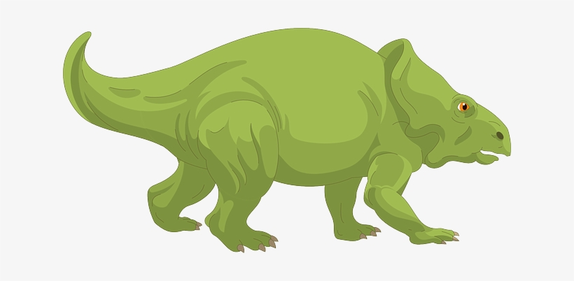 Green, Art, Walking, Reptile, Ancient, Triceratops - Dinosaur, transparent png download