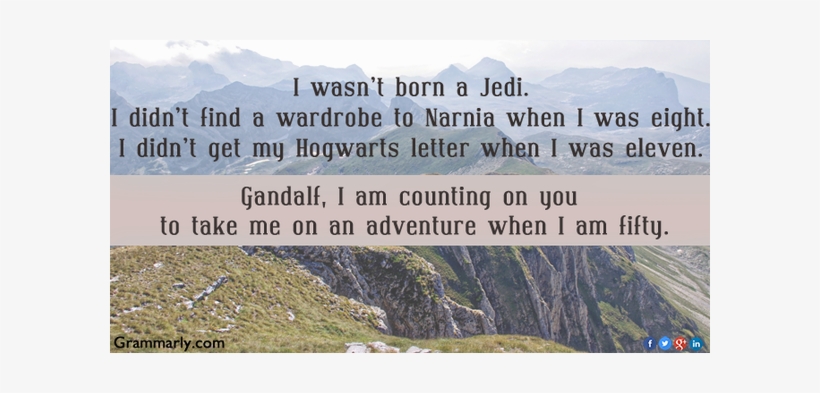 Grammarly On Twitter - Wasn T Born A Jedi, transparent png download
