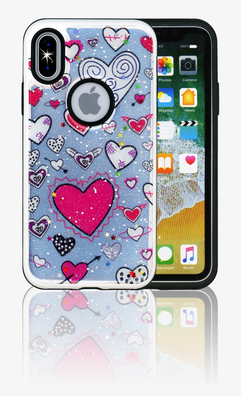 Iphone X Mm 3d Heart - Heart, transparent png download