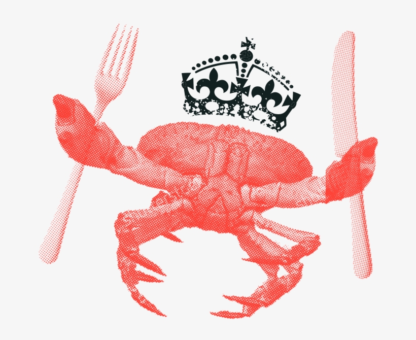 Fancy Fresh Seafood Restaurant London King And - Wall Sticker Crown Silhouette, transparent png download