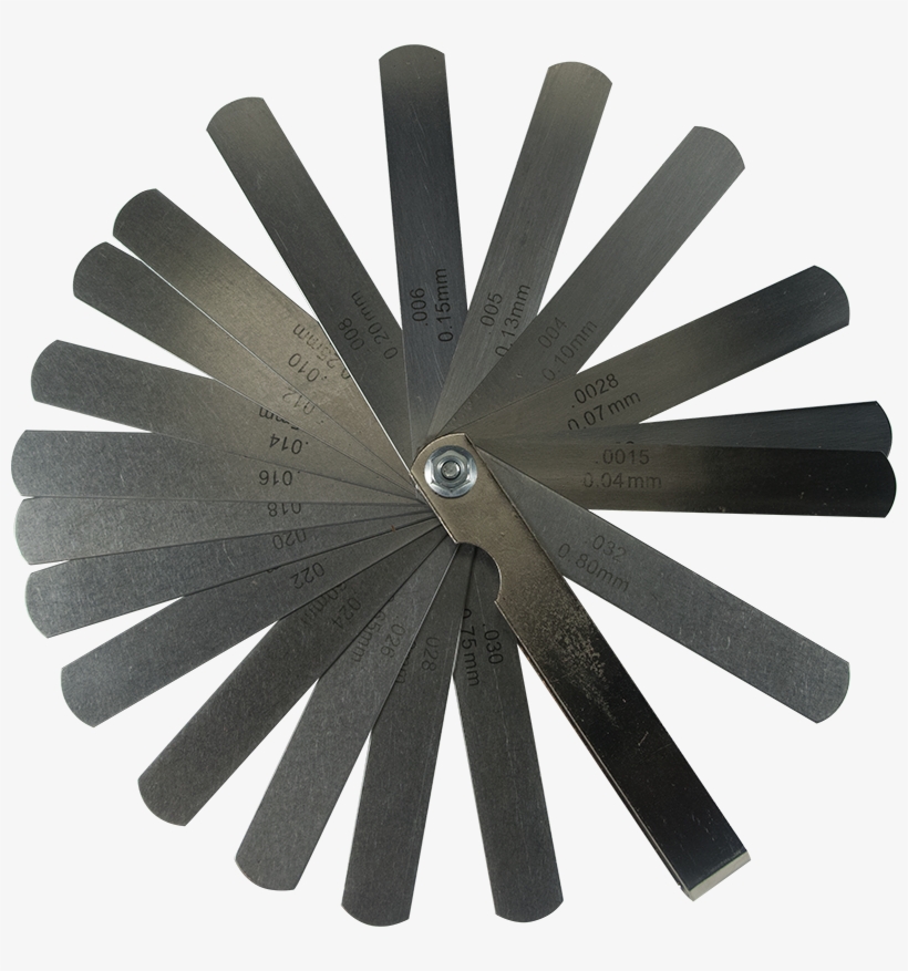 Feeler Gauge - 20 Sizes - Feeler Gauge - Set Of 20, transparent png download