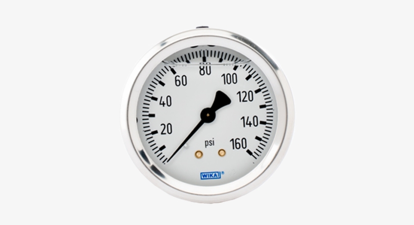Wika Type - Plews Edelmann 1/8" Dial 0-160 Psi Back Mount Guage, transparent png download