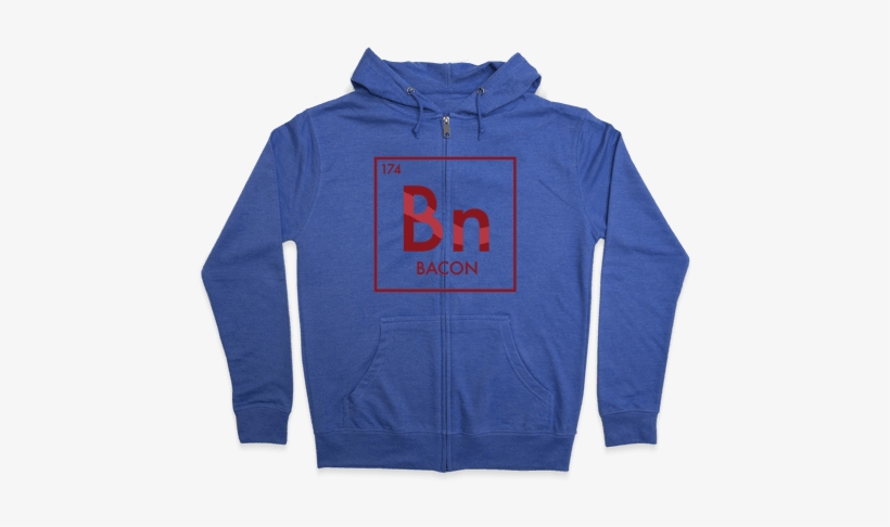 Bacon Science Zip Hoodie - Hoodie, transparent png download