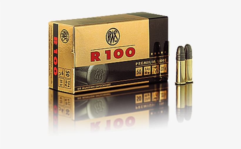 22 Lr R100 Ammunition - Rws 22lr Ammo, transparent png download