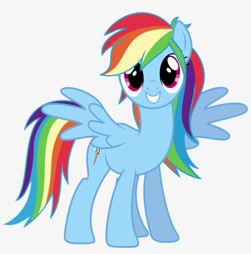 Rainbow Dash Always Brushies With Style - ม้า โพ นี่ นาง เงือก, transparent png download
