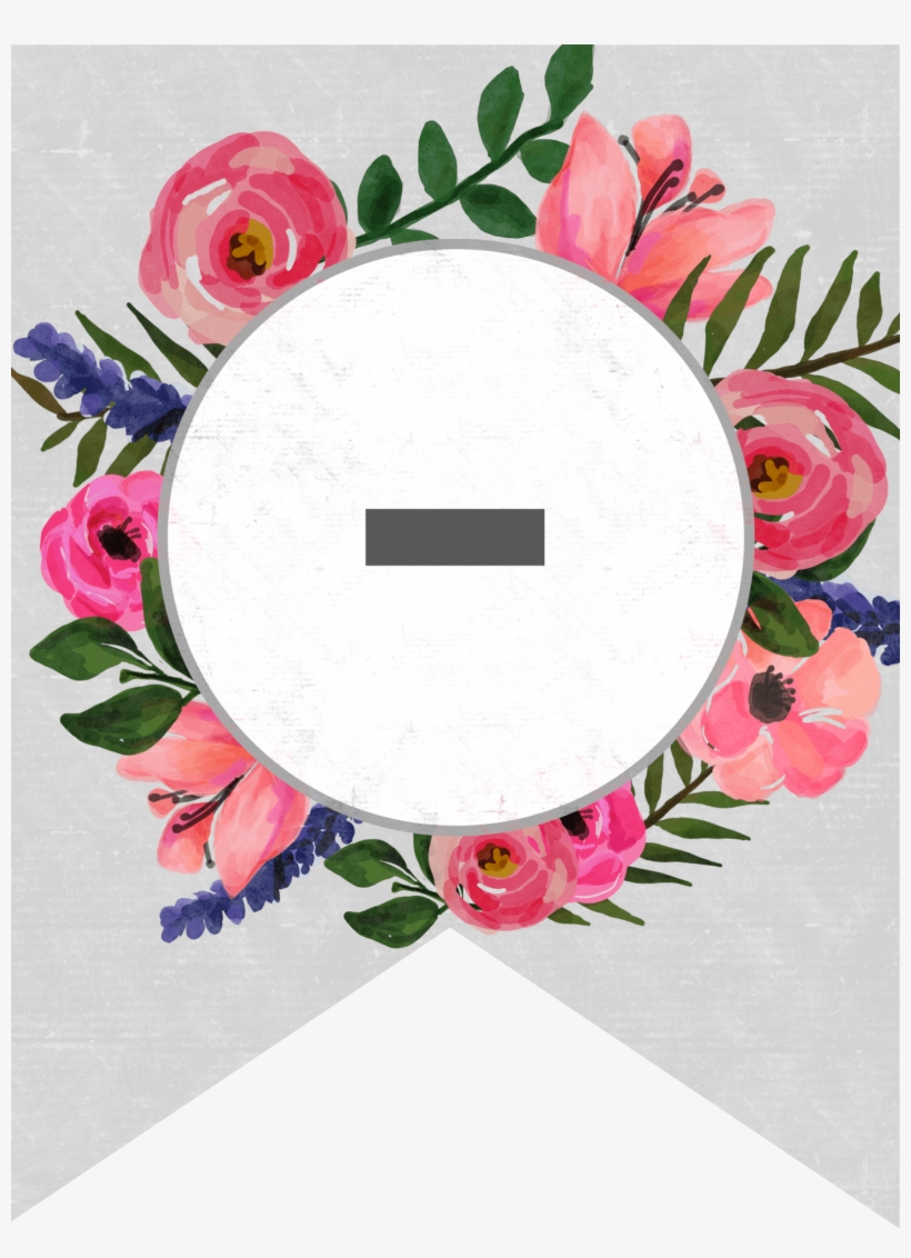 Floral Banner Alphabet Dash Png Projects To, transparent png download