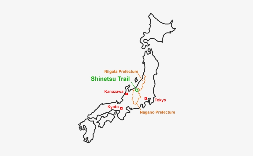 Picture - Map Of Japan Black And White, transparent png download