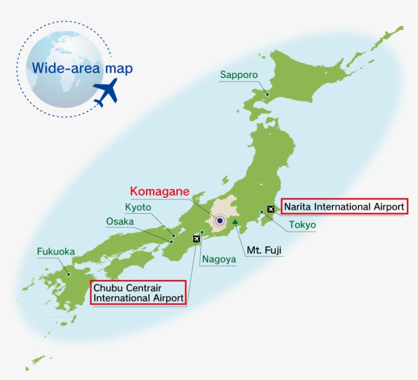 Japan Highlands On A Map, transparent png download